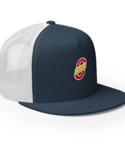 Gorra trucker clásica personalizable, vista frontal