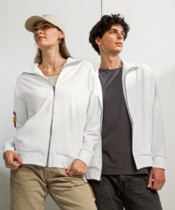 Chaqueta de chándal unisex personalizable, vista frontal