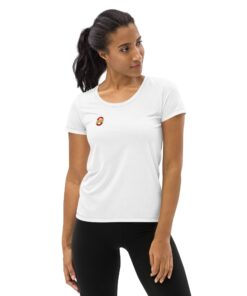 Camiseta deportiva mujer integral personalizable, vista frontal