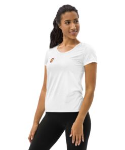 Camiseta deportiva mujer integral personalizable, vista lateral izquierda