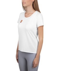 Camiseta deportiva mujer integral personalizable, vista lateral izquierda