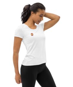 Camiseta deportiva mujer integral personalizable, vista lateral derecha