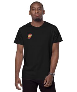Camiseta premium algodón hombre personalizable, vista frontal