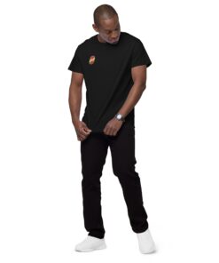 Camiseta premium algodón hombre personalizable, vista frontal