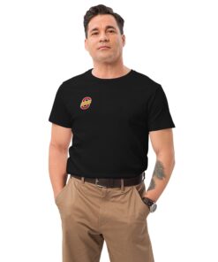 Camiseta premium algodón hombre personalizable, vista frontal