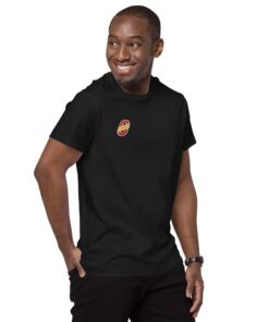 Camiseta premium algodón hombre personalizable, vista frontal