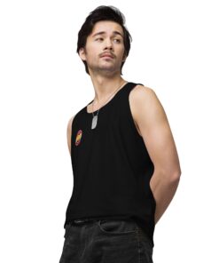 Camiseta tirantes premium hombre personalizable, vista frontal
