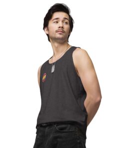 Camiseta tirantes premium hombre personalizable, vista frontal