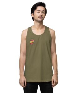 Camiseta tirantes premium hombre personalizable, vista frontal