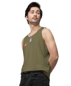 Camiseta tirantes premium hombre personalizable, vista frontal