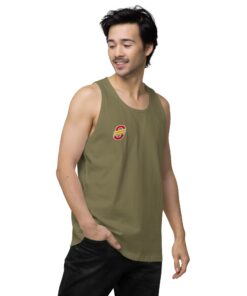 Camiseta tirantes premium hombre personalizable, vista frontal