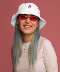 Gorro pescador orgánico unisex personalizable, vista frontal