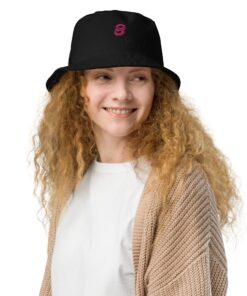 Gorro pescador orgánico unisex personalizable, vista frontal
