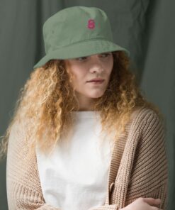 Gorro pescador orgánico unisex personalizable, vista frontal