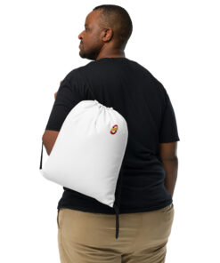 Mochila con cordones personalizable, vista frontal
