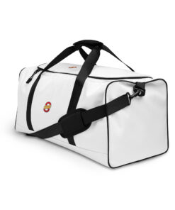 Bolsa de viaje estampado integral personalizable, vista frontal
