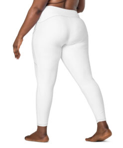 Leggings de cintura cruzada con bolsillos personalizable, vista trasera