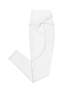 Leggings de cintura cruzada con bolsillos personalizable, vista lateral derecha