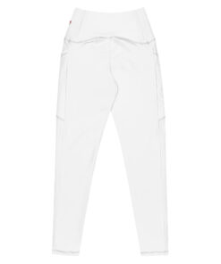 Leggings con bolsillos de tiro alto personalizable, vista trasera