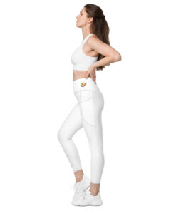 Leggings con bolsillos de tiro alto personalizable, vista lateral izquierda
