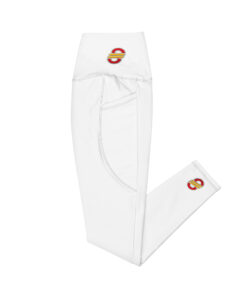 Leggings con bolsillos de tiro alto personalizable, vista lateral izquierda