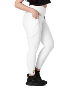Leggings con bolsillos de tiro alto personalizable, vista lateral derecha