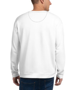 Sudadera única unisex personalizable, vista trasera