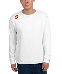 Sudadera única unisex personalizable, vista frontal