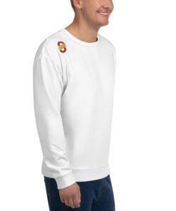 Sudadera única unisex personalizable, vista frontal