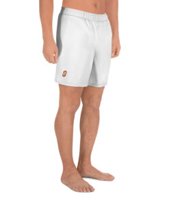Pantalón corto deportivos unisex estampado integral personalizable, vista lateral derecha