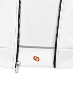 Chaqueta bomber estampado integral unisex personalizable, detalle del producto