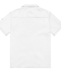 Camisa de manga corta unisex personalizable, vista trasera