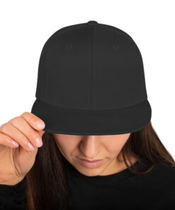 Gorra snapback personalizable, vista frontal