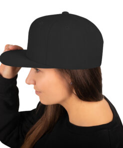 Gorra snapback personalizable, vista trasera
