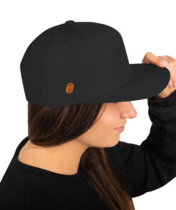 Gorra snapback personalizable, vista trasera
