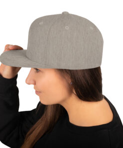 Gorra snapback personalizable, vista trasera