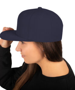 Gorra snapback personalizable, vista trasera