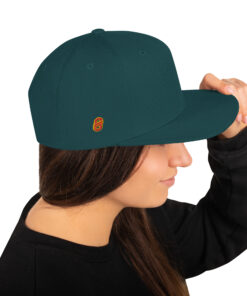Gorra snapback personalizable, vista trasera