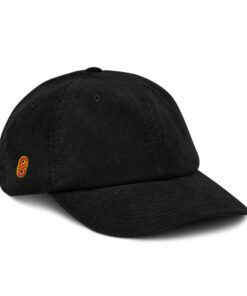 Gorra de pana unisex personalizable, vista frontal