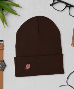 Gorro estilo clásico con borde vuelto personalizable, vista frontal