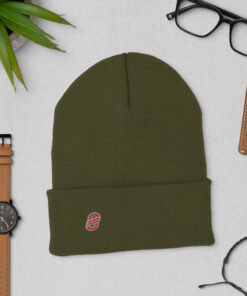 Gorro estilo clásico con borde vuelto personalizable, vista frontal