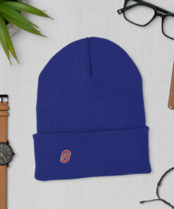 Gorro estilo clásico con borde vuelto personalizable, vista frontal