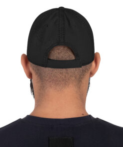 Gorra desgastada personalizable, vista trasera