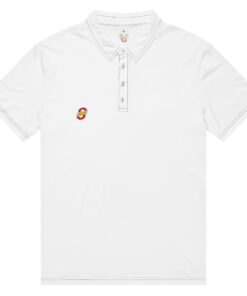 Polo slim fit para hombre personalizable, vista frontal