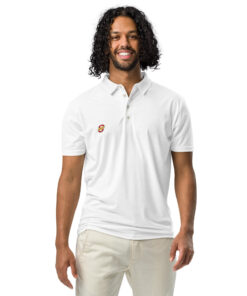 Polo slim fit para hombre personalizable, vista frontal