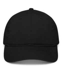 Gorra 100 % algodón orgánico personalizable, vista frontal