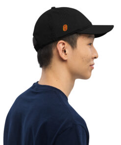 Gorra 100 % algodón orgánico personalizable, vista lateral derecha