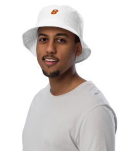 Gorro pescador orgánico unisex personalizable, vista frontal