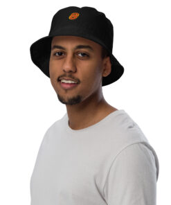 Gorro pescador orgánico unisex personalizable, vista frontal