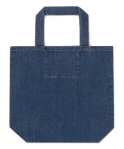 Bolsa vaquera orgánica personalizable, vista trasera